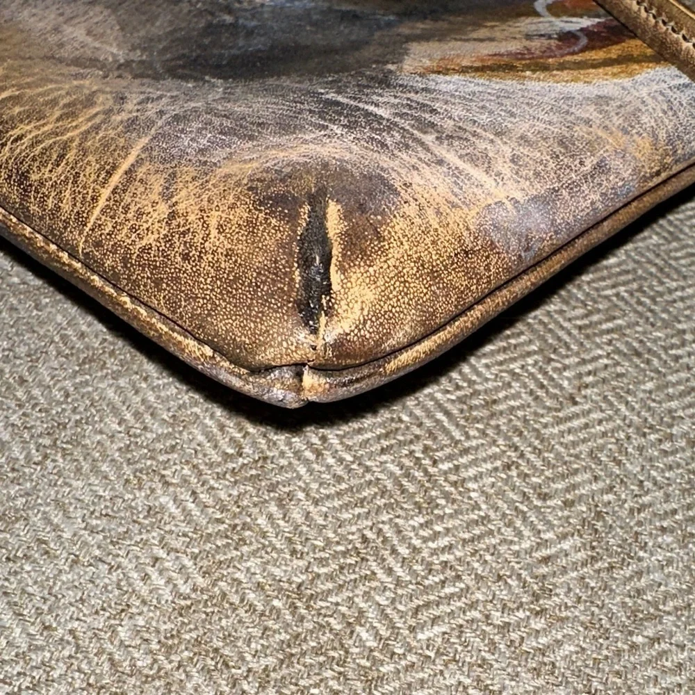 Artistic Leather Crossbody Bag
